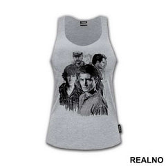 Dean, Sam, Castiel And Bobby - Supernatural