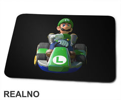 Luidji - Luiđi Vozi Karting - Super Mario - Podloga za miš