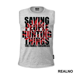 Saving People, Hunting Things - Black And Red - Supernatural