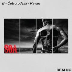 Jax - Red Logo - Sons Of Anarchy - SOA - Slika na platnu - Kanvas