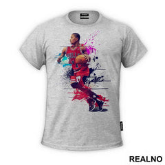Derrick Rose Splash Artwork - NBA - Košarka