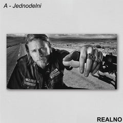 Jax - Black And White - Sons Of Anarchy - SOA - Slika na platnu - Kanvas