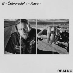 Jax - Black And White - Sons Of Anarchy - SOA - Slika na platnu - Kanvas