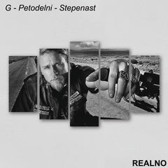 Jax - Black And White - Sons Of Anarchy - SOA - Slika na platnu - Kanvas