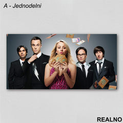 Trading Cards - Group - The Big Bang Theory - Slika na platnu - Kanvas