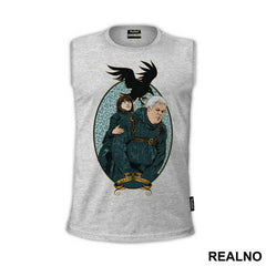 Hodor, Bran Stark and Three Eyed Crow - House Stark - Game Of Thrones - GOT - Majica