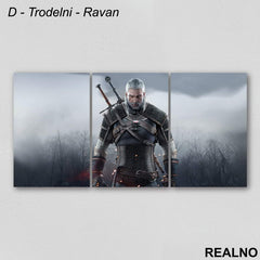 Geralt Of Rivia - Picture - The Witcher - Slika na platnu - Kanvas
