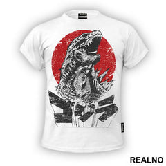 Godzila Japan Black And Red - Art - Majica