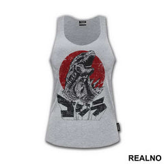 Godzila Japan Black And Red - Art - Majica
