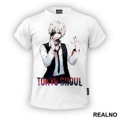 Kaneki Ken And Logo - Tokyo Ghoul