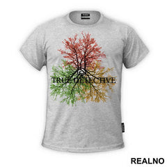 Red, Green And Yellow Tree - True Detective