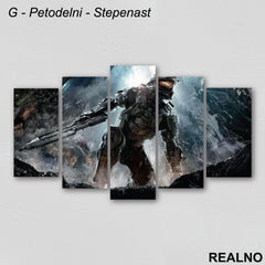Master Chief Standing - Halo - Games - Serija - Slika na platnu - Kanvas