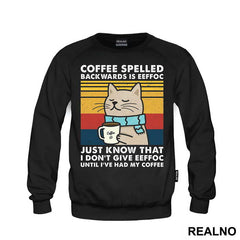 I Don't Give Eeffoc - Mačke - Cat - Coffee