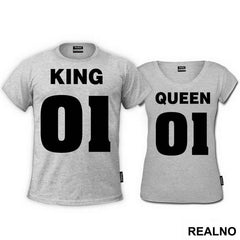 King 01 Queen 01 - Majice za parove