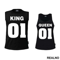 King 01 Queen 01 - Majice za parove