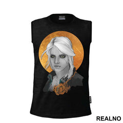 Ciri With An Orange Rose - Witcher