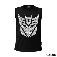 Decepticon Logo Text - Transformers - Majica