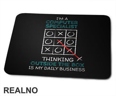 Computer Specialist - Thinking Outside Of The Box - Geek - Podloga za miš