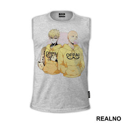 Saitama And Genos Oppai Hoodie - One Punch Man - Majica