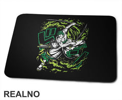 Green Fire - Zoro - One Piece - Podloga za miš