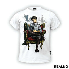 Levi Sitting In The Chair - Attack On Titan