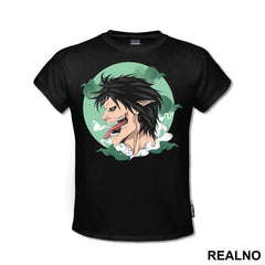 Eren Titan Form Green Smoke - Attack On Titan