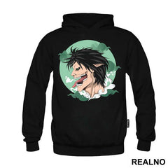 Eren Titan Form Green Smoke - Attack On Titan