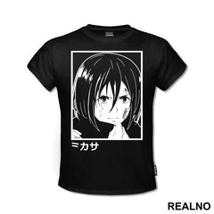 Mikasa Holding Her Scarf - Attack On Titan