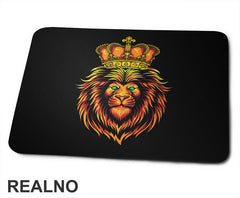 Sa Krunom - Lav - Lion - Životinje - Podloga za miš