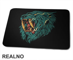 Plavi - Ljut - Lav - Lion - Životinje - Podloga za miš