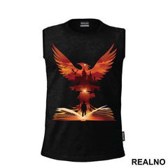 Phoenix Rising Out Of The Book - Harry Potter