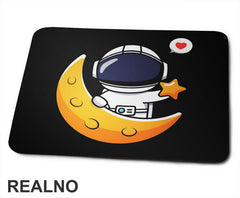 Astronaut - Zvezdica i Mesec - Space - Svemir - Podloga za miš
