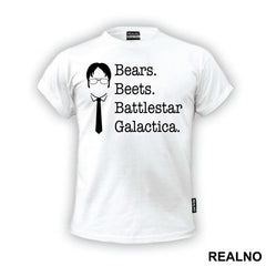 Head Outline - Beard Beets Battlestar Galactica - The Office
