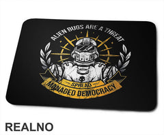 Alien Bugs Are A Threat, Spread Managed Democracy - Helldivers 2 - Games - Podloga za miš