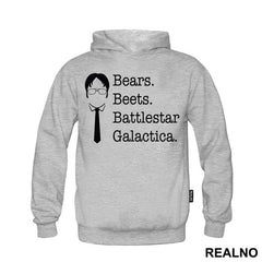 Head Outline - Beard Beets Battlestar Galactica - The Office