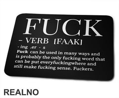 Fuck - Definition - Humor - Podloga za miš