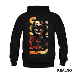 Colorful Portrait - Text Logo - Joker