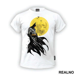Yellow Moon At Night - Batman