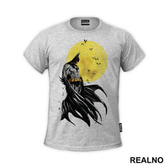 Yellow Moon At Night - Batman