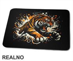 Rasprskane Boje - Tigar - Životinje - Podloga za miš