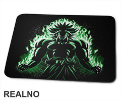 Green Aura - Broly - Goku - Dragon Ball - Podloga za miš