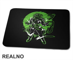 Green Lines - Broly - Goku - Dragon Ball - Podloga za miš