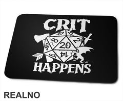 Crit Happens - D&D - Dungeons And Dragons - Podloga za miš
