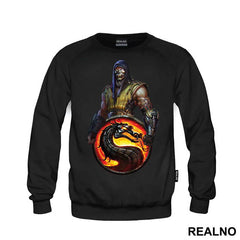 Scorpion And Logo - Mortal Kombat