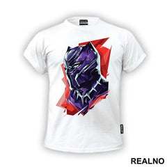 Polygonal Face Portrait - Black Panther - Avengers