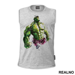Pain Brush Portrait - Hulk - Avengers