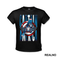 Shield And Logo - Captain America - Avengers