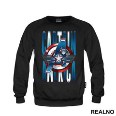Shield And Logo - Captain America - Avengers