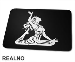 Pose - Girl - Yoga - Podloga za miš