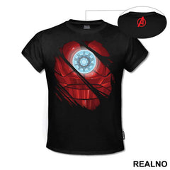 Ripped Shirt - Chest Logo - Iron Man - Avengers